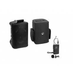 OMNITRONIC Set PORTY-8A Drahtlos-PA-System + Bodypack transmitter incl Lavalier microphon + Soft bag